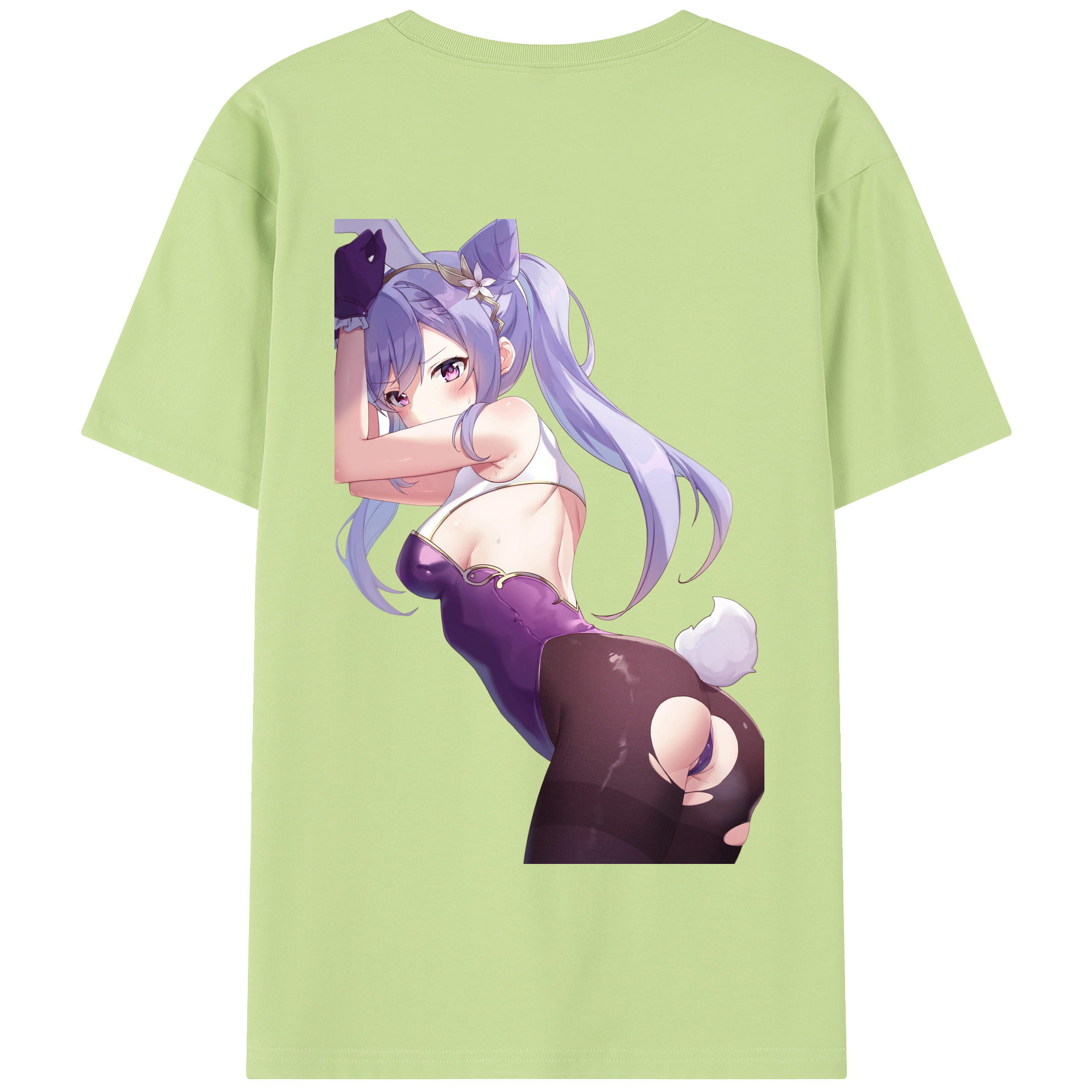げんし神 刻晴 こくせい genshin Kokusei 綿100％半袖Tシャツ（背面プリント）